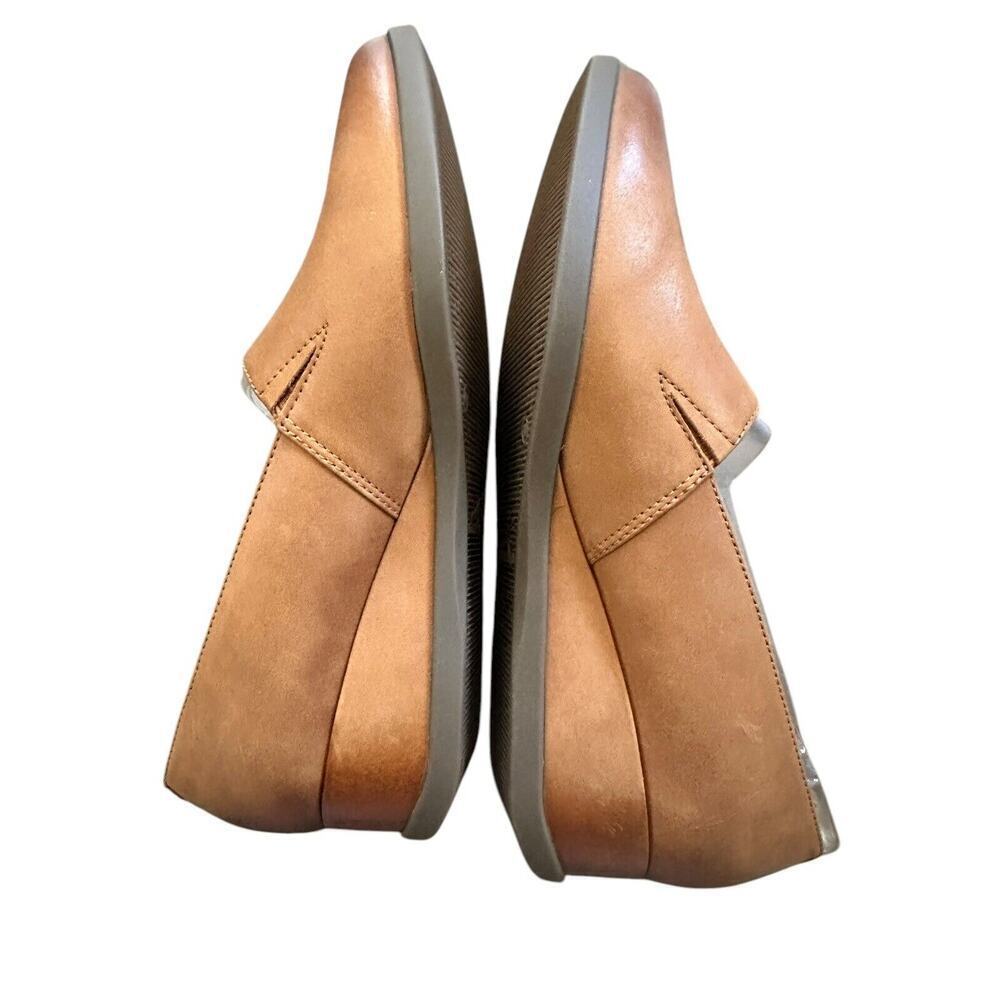Dansko Shanda Luggage Waterproof Leather Wedge Heels 40 Womens 9.5-10 Brown - Picture 2 of 10